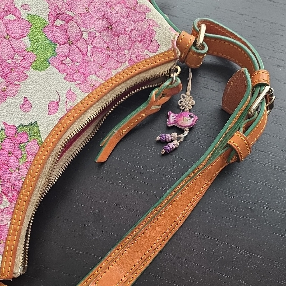 Dooney & Bourke Pink Floral Shoulder Bag - Picture 7 of 7